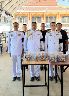 พ.ต.อ.ปฏิพล มหัทธนวิศิษฎ์ ผกก.สภ.นิคมสร้างตนเอง พร้อมด้วยข้าราชการตำรวจ สภ.นิคมสร้างตนเอง ร่วมพิธีบำเพ็ญกุศลสัตตมวาร (ครบ 100 วัน) อุทิศถวายเป็นพระราชกุศลสมเด็จพระนางเจ้าสิริกิติ์ พระบรมราชินีนาถ